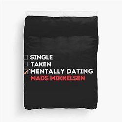 Mentally Dating Mads Mikkelsen Duvet Cover