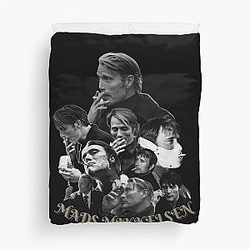 Mads Mikkelsen Smoking Duvet Cover