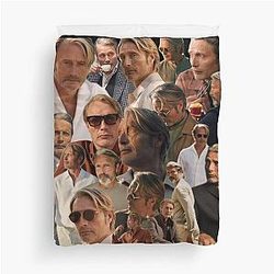 Mads Mikkelsen Golden Duvet Cover