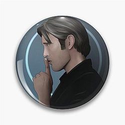Mads Mikkelsen Art Pin