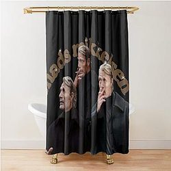 Mads Mikkelsen Smoking Shower Curtain