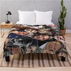 Mads Mikkelsen Photo Throw Blanket