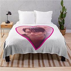 Young Mads Mikkelsen Throw Blanket