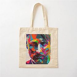 Mads Mikkelsen Art Cotton Tote Bag