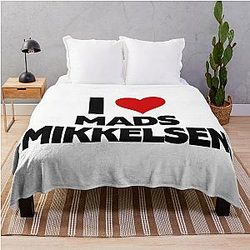 I Love Mads Mikkelsen Throw Blanket -> I Love Mads Mikkelsen Throw