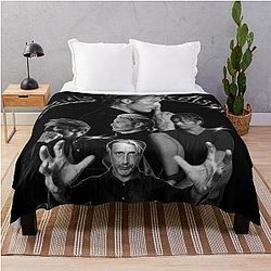 Mads Mikkelsen Black and White Throw Blanket
