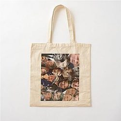 Mads Mikkelsen Photo Collage Cotton Tote Bag