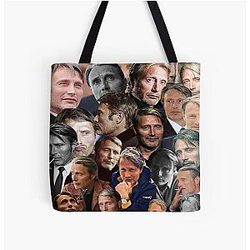 Mads Mikkelsen Photo Collage Tote Bag
