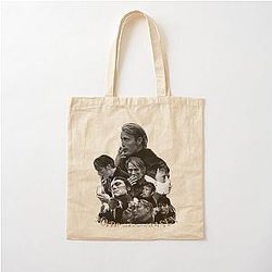 Mads Mikkelsen smoking Cotton Tote Bag