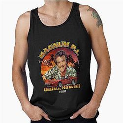 Thomas Magnum PI Retro Worn Tank Top