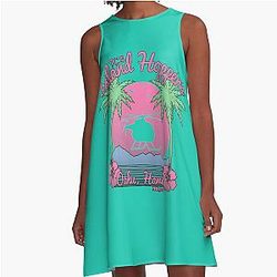 Island Hoppers - Magnum PI A-Line Dress