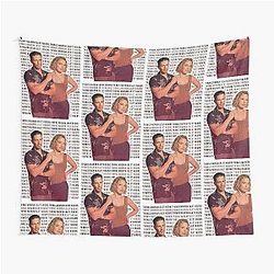 Magnum P.I. Thomas Magnum and Juliet Higgins Tapestry