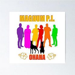 Magnum P.I. Ohana Poster (Colors)