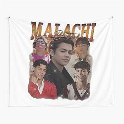 Malachi Barton Portrait Collage Trendy Aesthetic Fan Art Tapestry