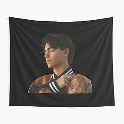 Malachi Barton Merch: sticker pack, spiral notebooks, hard cover journals, mugs, tote bags, etc - Pinterest - Aesthetic Malachi Barton Fan Art Tapestry