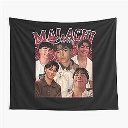 Malachi Barton Retro Collage Portrait Teen Icon Aesthetic Tapestry