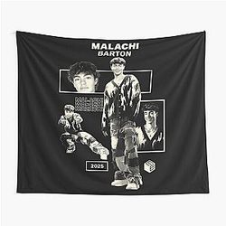 Malachi Barton Edit - Retro Monochrome Fan Art Tapestry