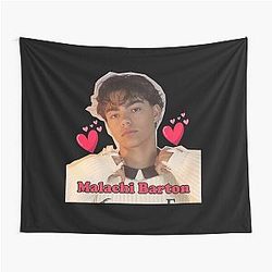 Malachi Barton Soft Aesthetic Edit Cute Heart Cozy Portrait Design Tapestry