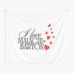 Malachi Barton Heart Typography Design Tapestry