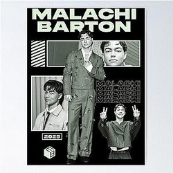 Malachi Barton 2025 Aesthetic Cool Retro TV Actor Fan Art Poster
