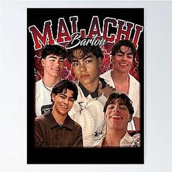 Malachi Barton Retro Collage Portrait Teen Icon Aesthetic Art Poster