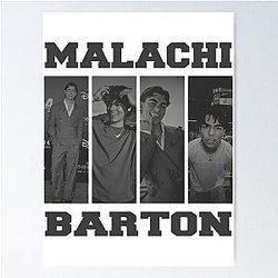 Malachi Barton Retro Portrait Modern Fan Collage Aesthetic Art Poster