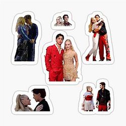 Malachi Barton And Freya Skye Merch: sticker pack, note books, posters, hard cover journals, mugs, tote bags etc - Pinest, Aesthetic Malachi Barton Fan Art Sticker