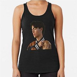 Malachi Barton Merch: Sticker Pack, Spiral Notebooks, Posters, Hard Cover Journals, Mugs, Tote Bags etc. - Pinterest - Malachi Barton Fan Art Racerback Tank Top
