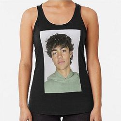 Malachi Barton Aesthetic Portrait – Youthful Art Style Racerback Tank Top