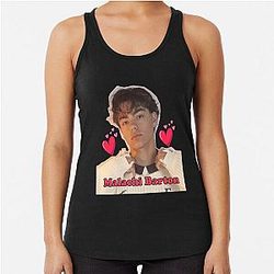 Malachi Barton Soft Aesthetic Edit - Cozy Portrait Design Racerback Tank Top