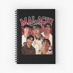 Malachi Barton Retro Collage Portrait Teen Icon Aesthetic Art Spiral Notebook