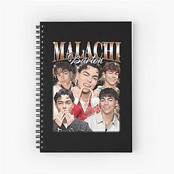 Malachi Barton Retro Vintage Bootleg Spiral Notebook