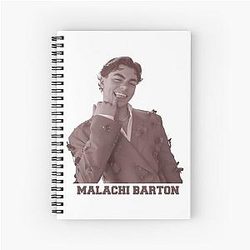 Malachi Barton Soft Portrait Modern Editorial Spiral Notebook