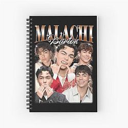 Malachi Barton Y2K Pop Star Fan Art Spiral Notebook