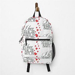 I Love Malachi Barton Typography Backpack