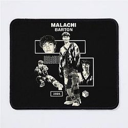 Malachi Barton Aesthetic Edit Retro Monochrome Fan Art Collage Mouse Pad