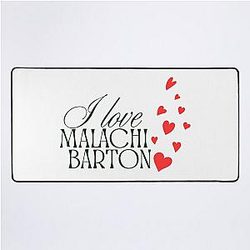 Malachi Barton Aesthetic Typography Desk Mat