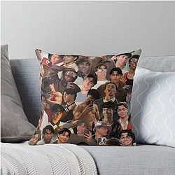 Malachi Barton Aesthetic Collage Fan Art Throw Pillow