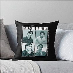 Malachi Barton Aesthetic Portrait Modern Fan Style Throw Pillow