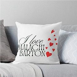 I Love Malachi Barton Typography T-Shirt & Throw Pillow