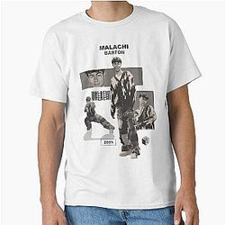 Malachi Barton Portrait Modern Monochrome 2025 Aesthetic Art Classic T-Shirt