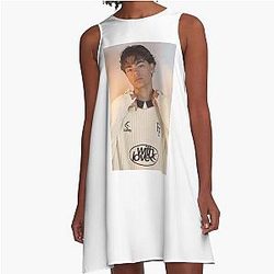 Malachi Barton Merch: sticker pack, spiral notebooks, posters, hard cover journals, mugs, tote bags, fan art A-Line Dress