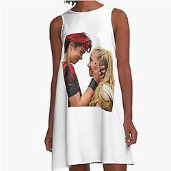 Malachi Barton And Freya Skye Merch: sticker pack, notebooks, posters, hardcover journals, mugs, tote bags - Pinterest - Malachi Barton Aesthetic Merch Fan Art A-Line Dress