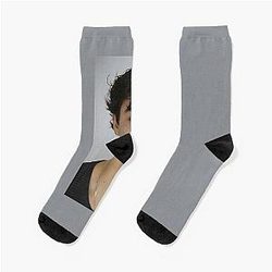 Malachi Barton Minimalist Portrait Aesthetic Fan Art Socks