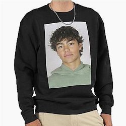 Malachi Barton Soft Aesthetic Portrait Youthful Editorial Style Pullover Sweatshirt