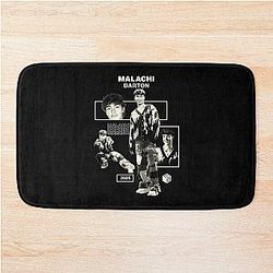 Malachi Barton Aesthetic Retro Monochrome Fan Art Collage Bath Mat