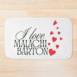 Malachi Barton Heart Typography Design Bath Mat
