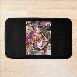 Malachi Barton Aesthetic Collage Colorful Teen Style Art Bath Mat