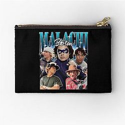Malachi Barton Retro Hero Collage Bold Aesthetic Zipper Pouch
