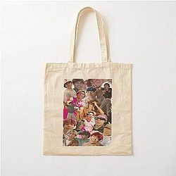 Malachi Barton Aesthetic Collage Meme Cotton Tote Bag